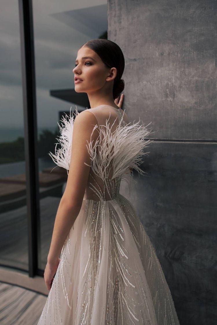 white, bride, dress and haute couture