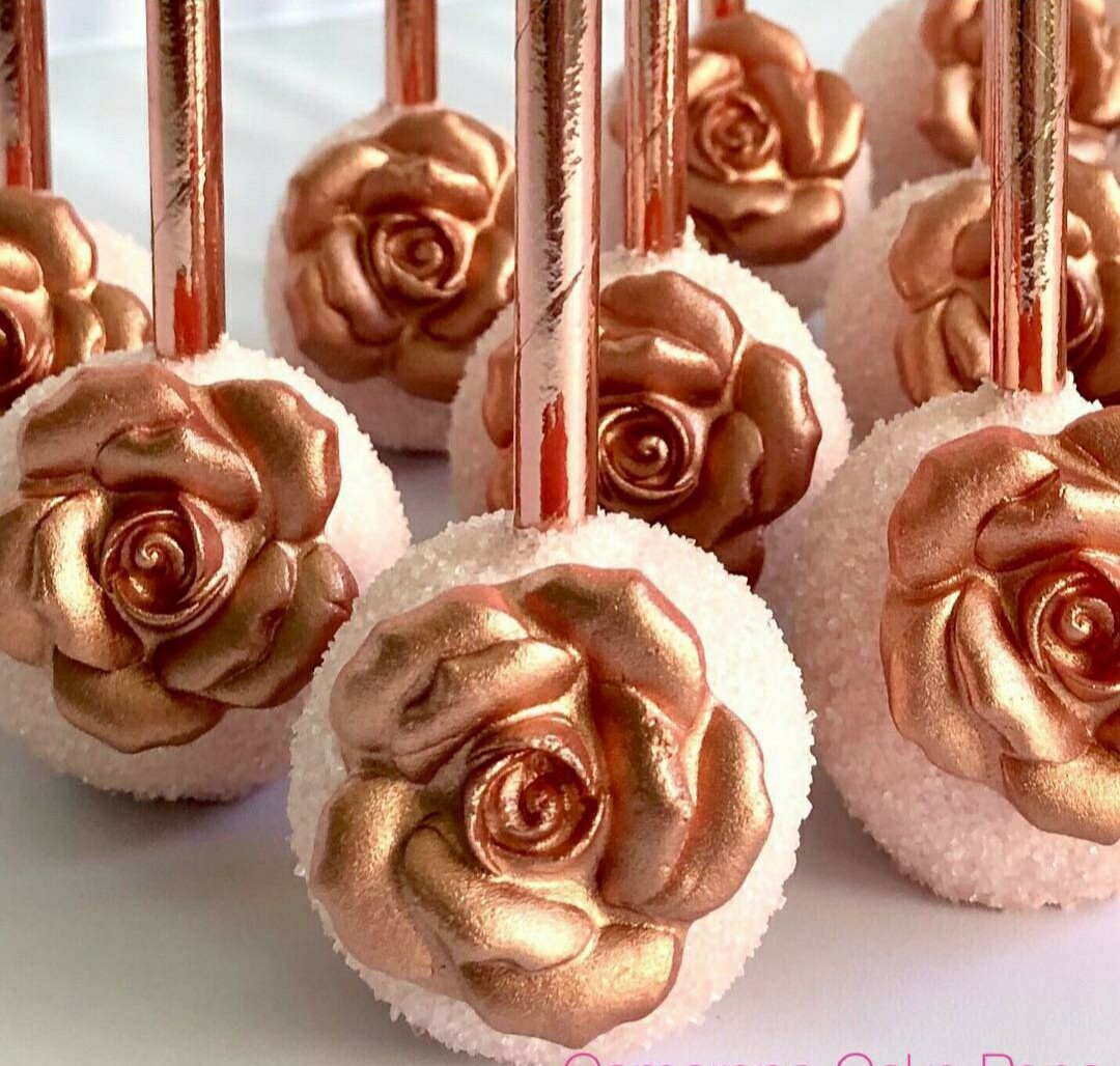 delicious, cake, sweets and rose gold