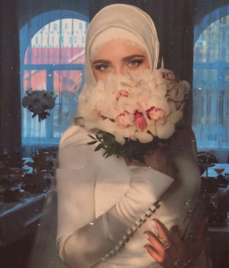 chechen, hijab, bride and muslim bride