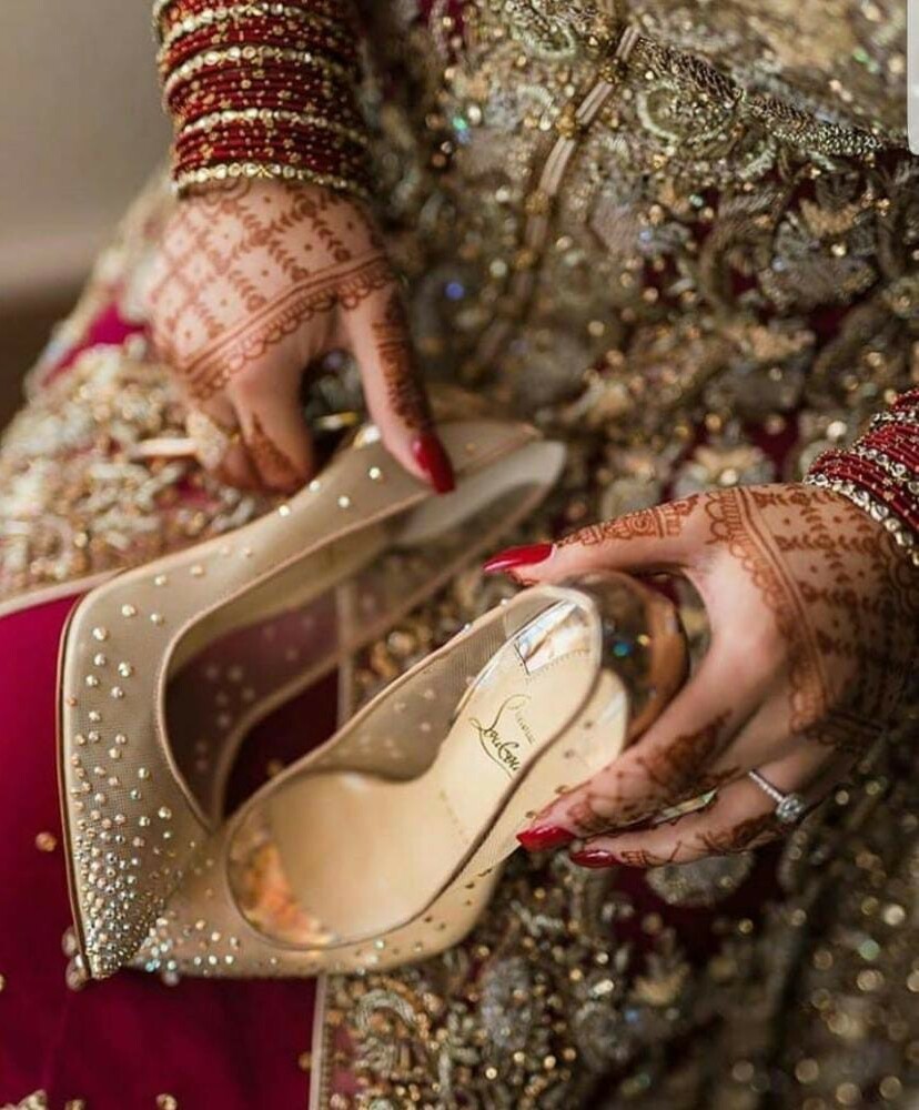 bridal, mehndi, girly and heels