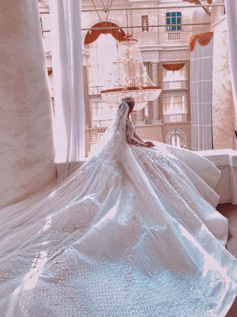 luxury, beautiful, bride and wedding dress