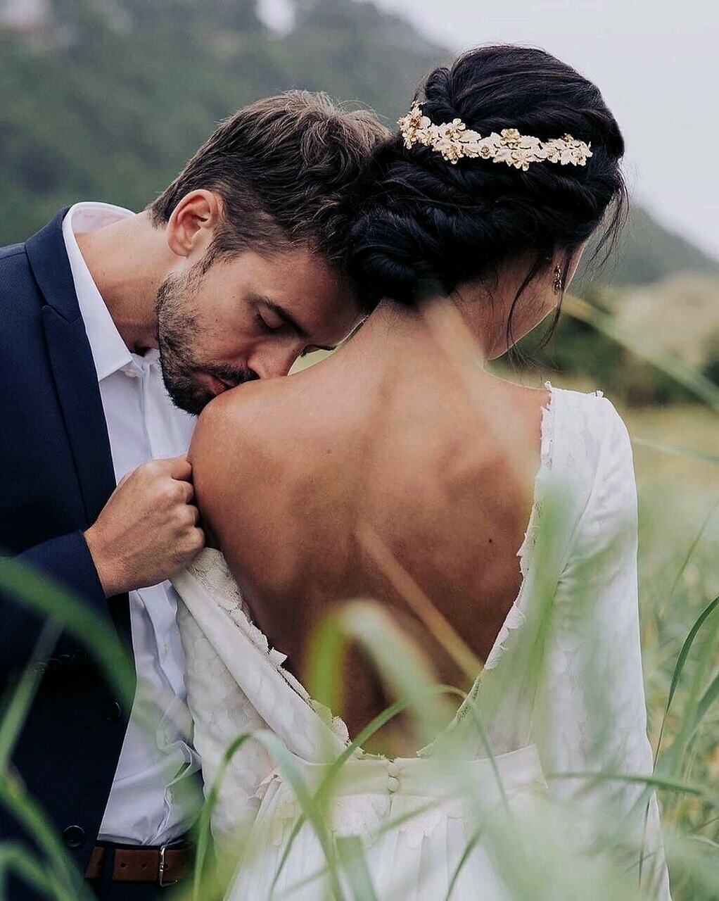 hair, bride, marriage and couple