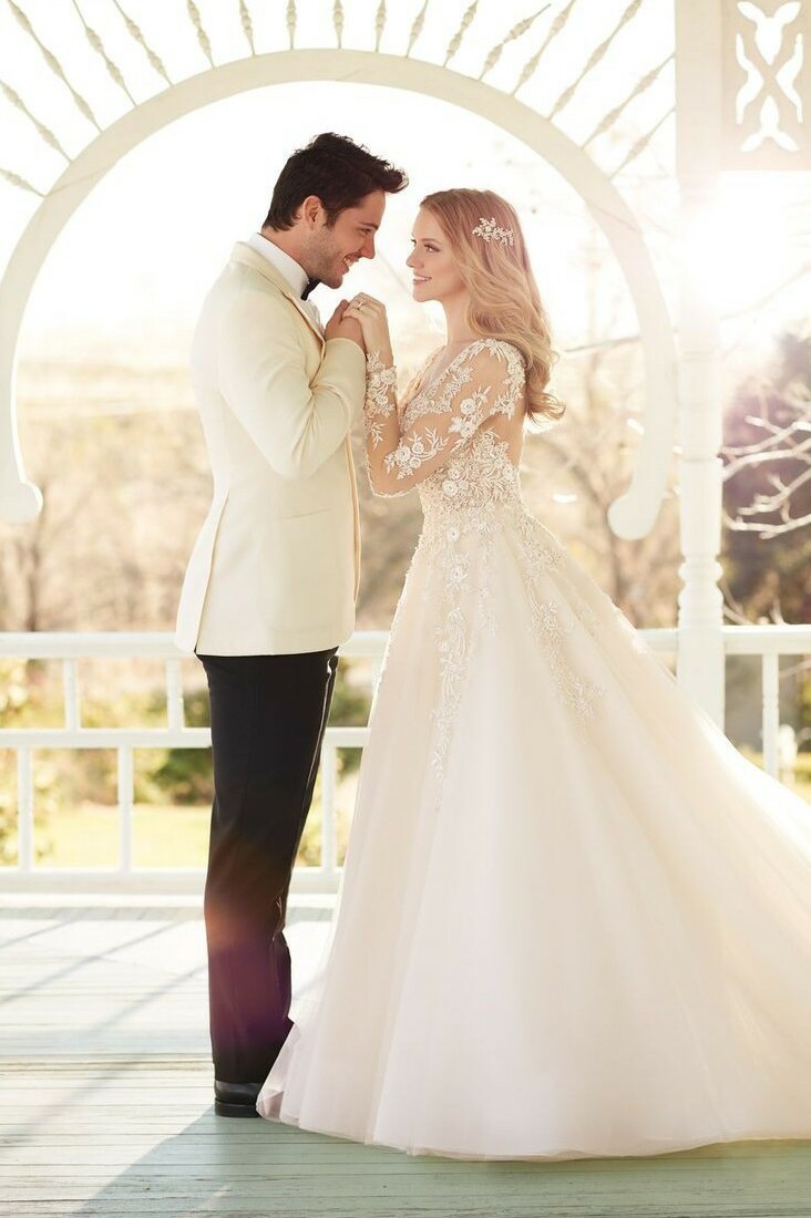 love, wedding dress, couple and marriage