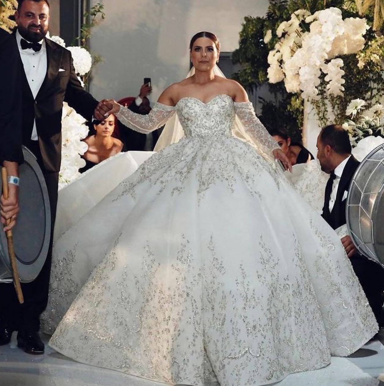luxury, weddingdress, fashion and bride