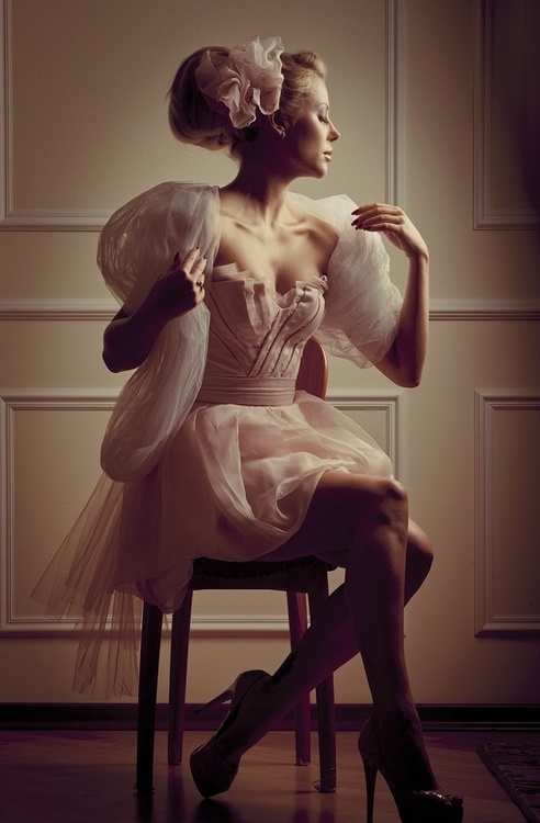 beautiful, tulle, short and pale