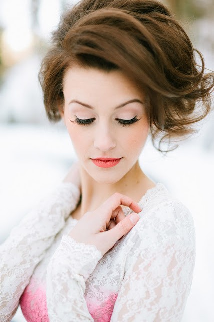 makeup, snow and style