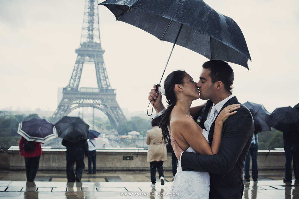umbrella, couple, rainy day and paris