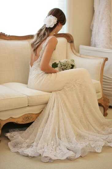 bride, dress and elegance