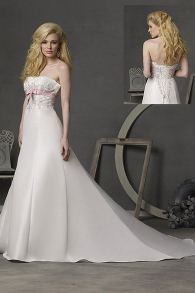girl, bride and pink strap