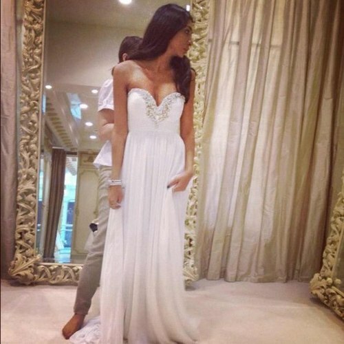 nice, sweet, dress and white