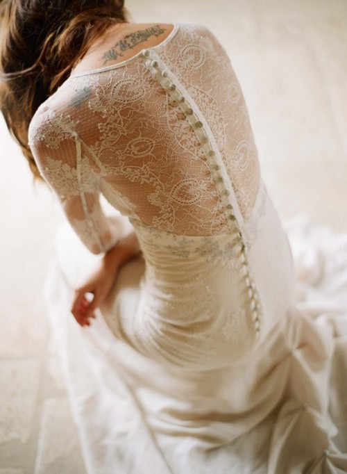 mermaid, dress, big day and lace