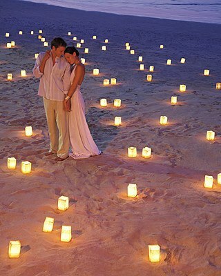 love, seaside and lights