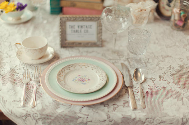nice, table and plate