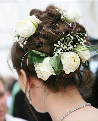 bride, updo and hairstyle