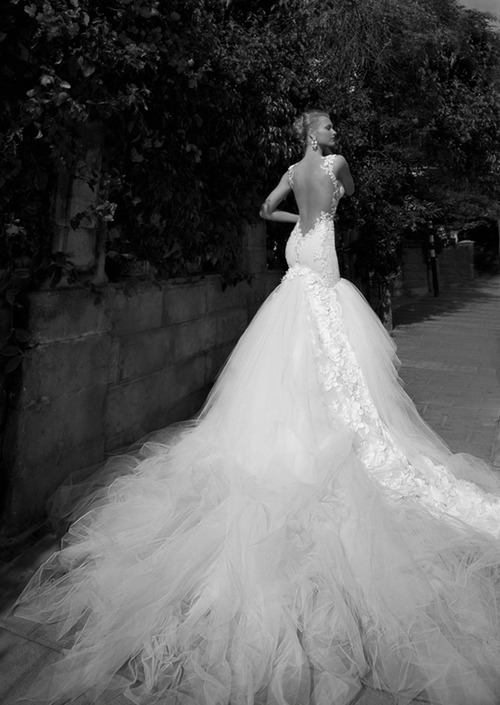 wedding dress, fashion, train and gown