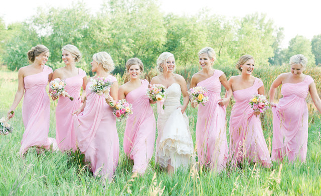 bridemaids, pink and bridemaid
