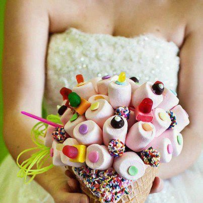 wedding ideas, lollies and marshmallow