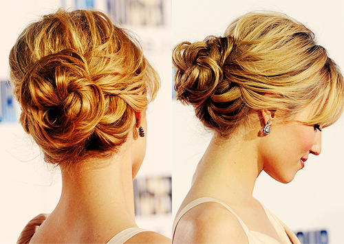 makeup, braid and blonde
