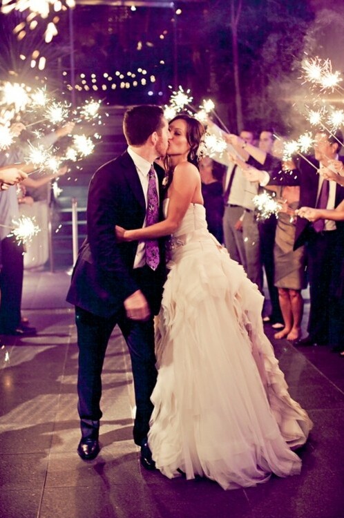 wedding ideas, sparklers and wedding photography