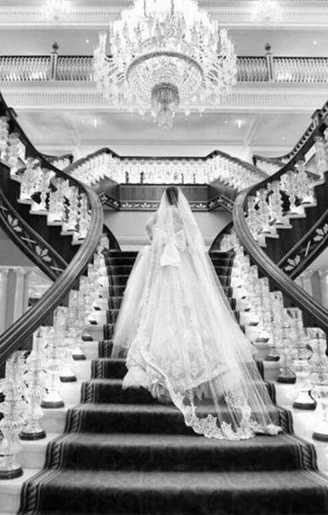 house, Dream, chandeliers and woman