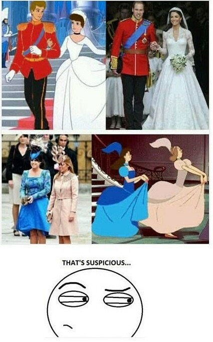 stepsisters, william and groom