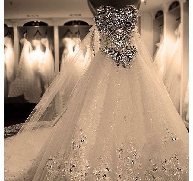 white, wedding dress, swarovsky and beautiful dress