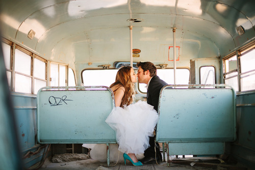 groom, kissing and bride