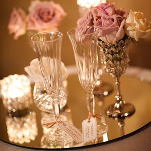 flowers, decoration and glasses