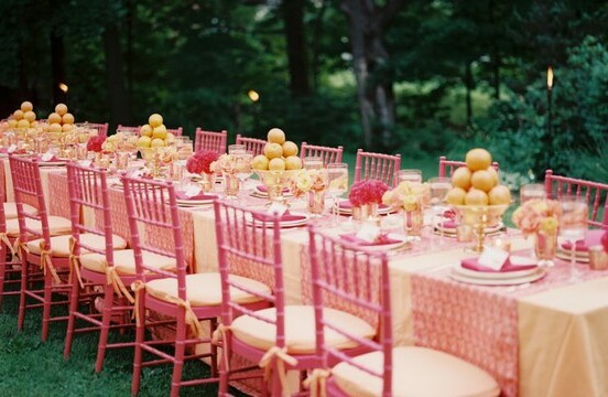 theme, table setting and decor