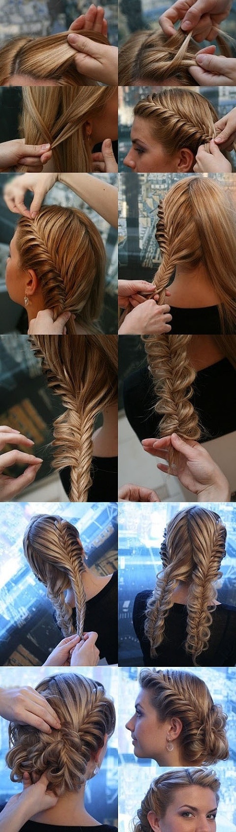 braid, hair, hair styles and pretty