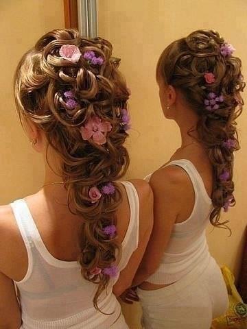hair, pink and wedding day