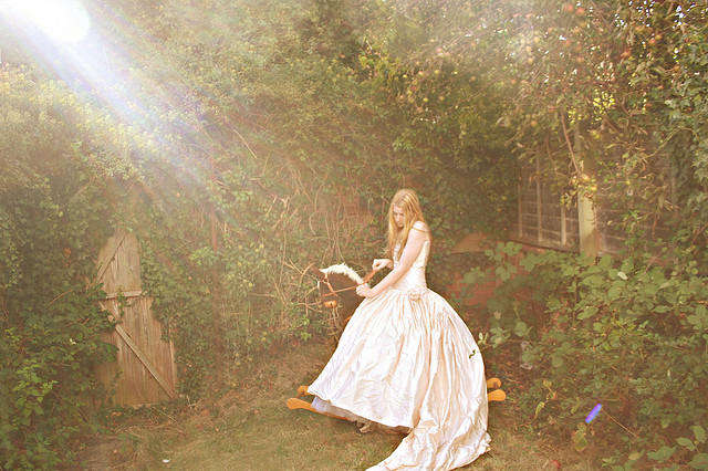 medieval, white dress and girl