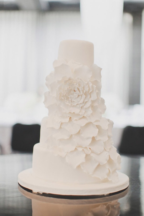 wedding cake and petal