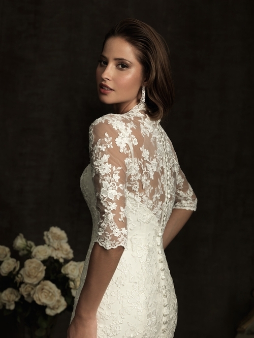 wedding dress, lace, (: and dress