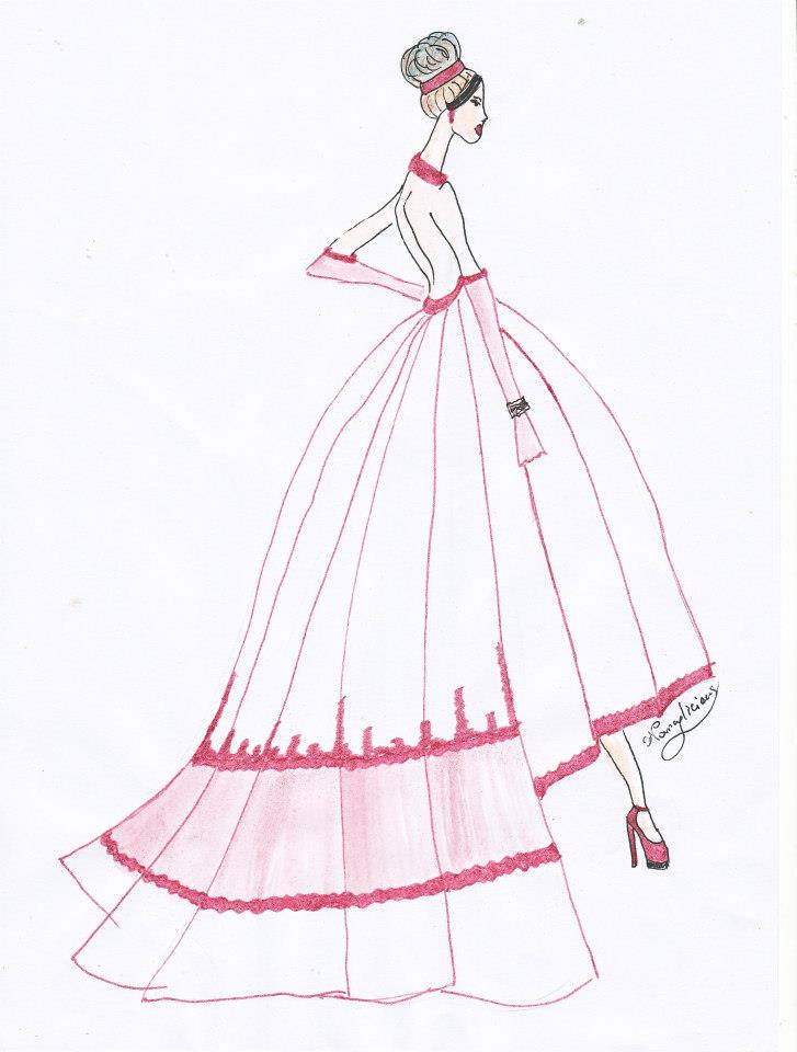 illustrations, nancylicious, bride and fashion
