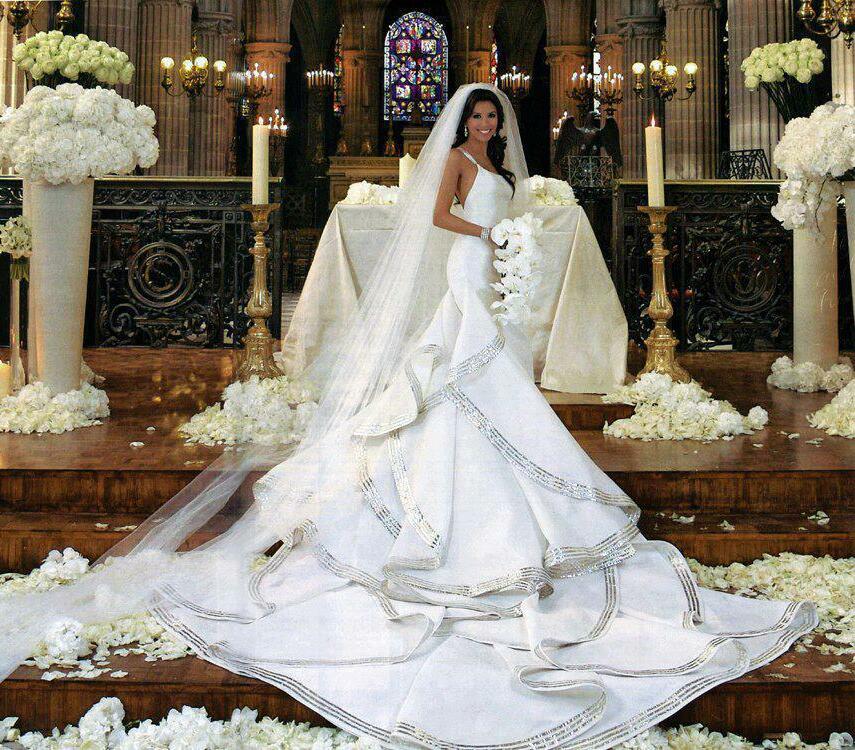 wedding dress, ;), dress and eva longoria