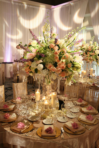 david tutera, rose petals and luxury