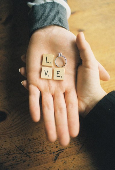 photography, typography and ring