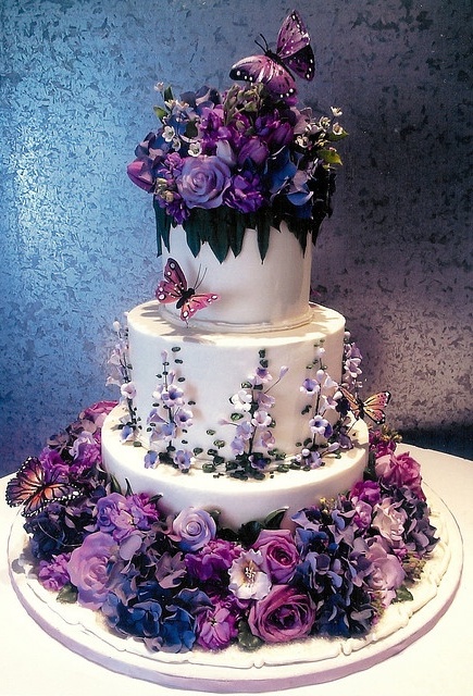 fantasy, purple and butterflies