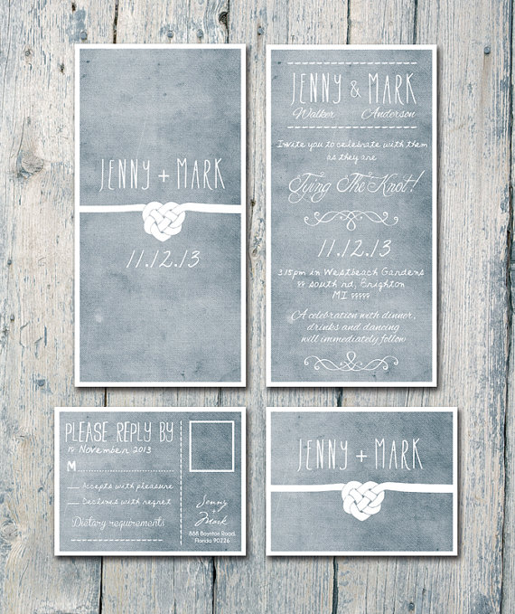 etsy, weddingcard, card and tying the knot