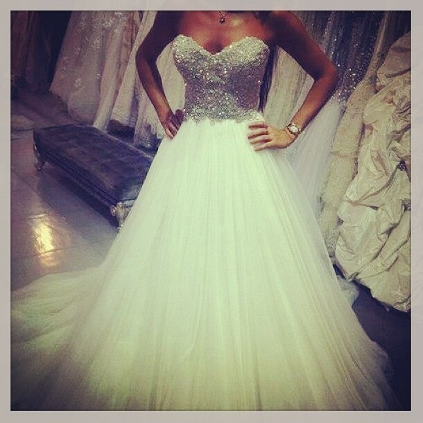 weddingdress, tall, white and sparkle