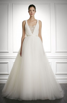 dress, Carolina Herrera and bride