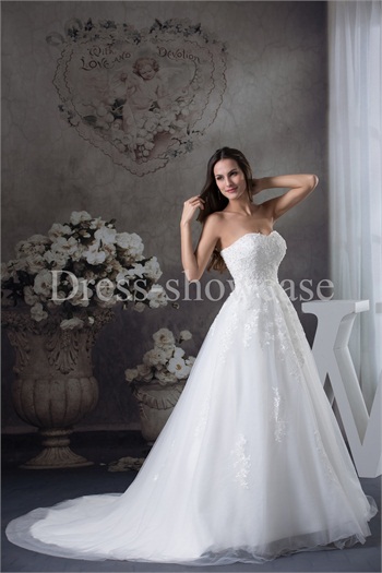 blonde, dream wedding dress and sweetheart wedding dress