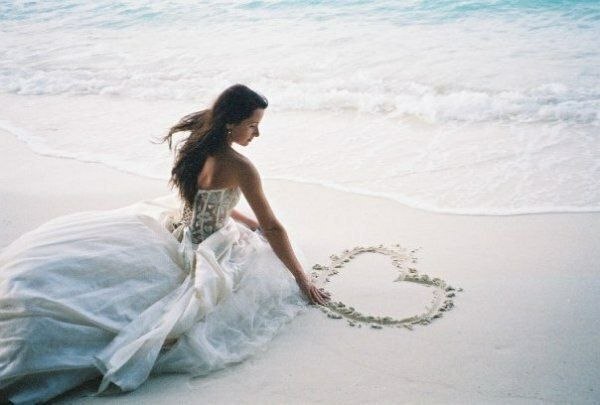 dress, sky and sea