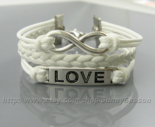 infinity bracelet, bride and friendship gift