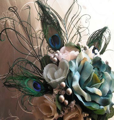 white, feathers and flowers