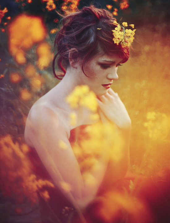 hair, october, readhead and flowers