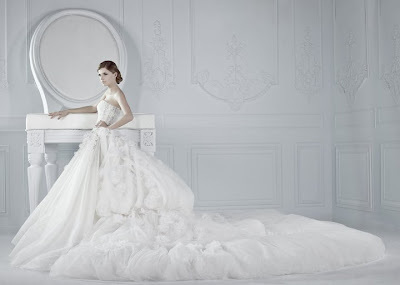 wedding gown, michael cinco and wedding dress