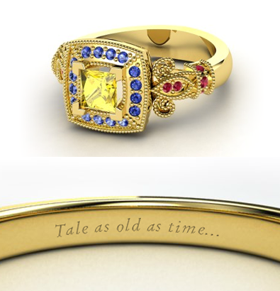 gold, diamonds and beauty and the beast