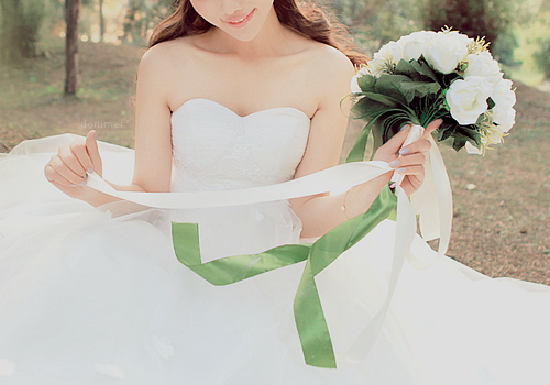 fashion, bride and spring
